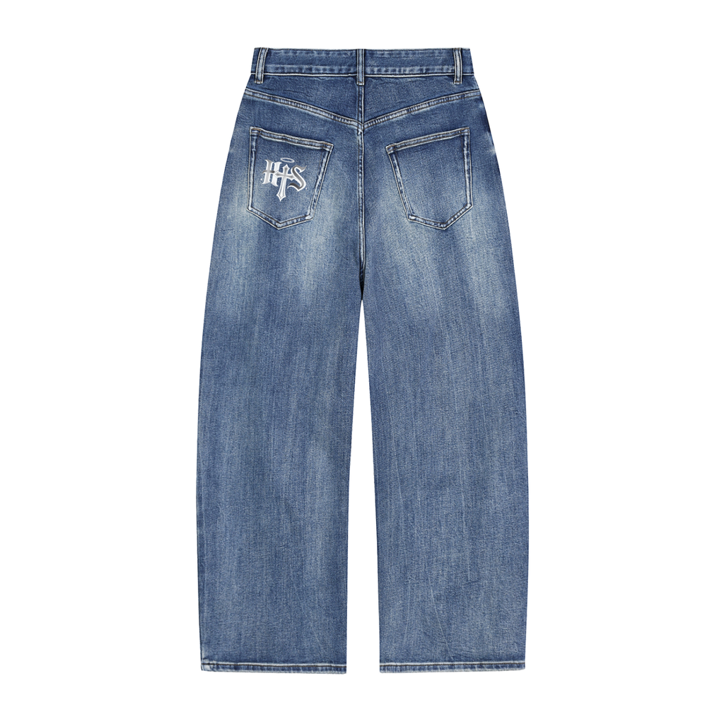 Sun Fade Heavyweight Denim Jeans