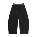 H&S Plaid Waistband Barrel Sweatpants