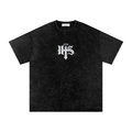 Sad Angel Snow Washed Oversized Cotton T-Shirt