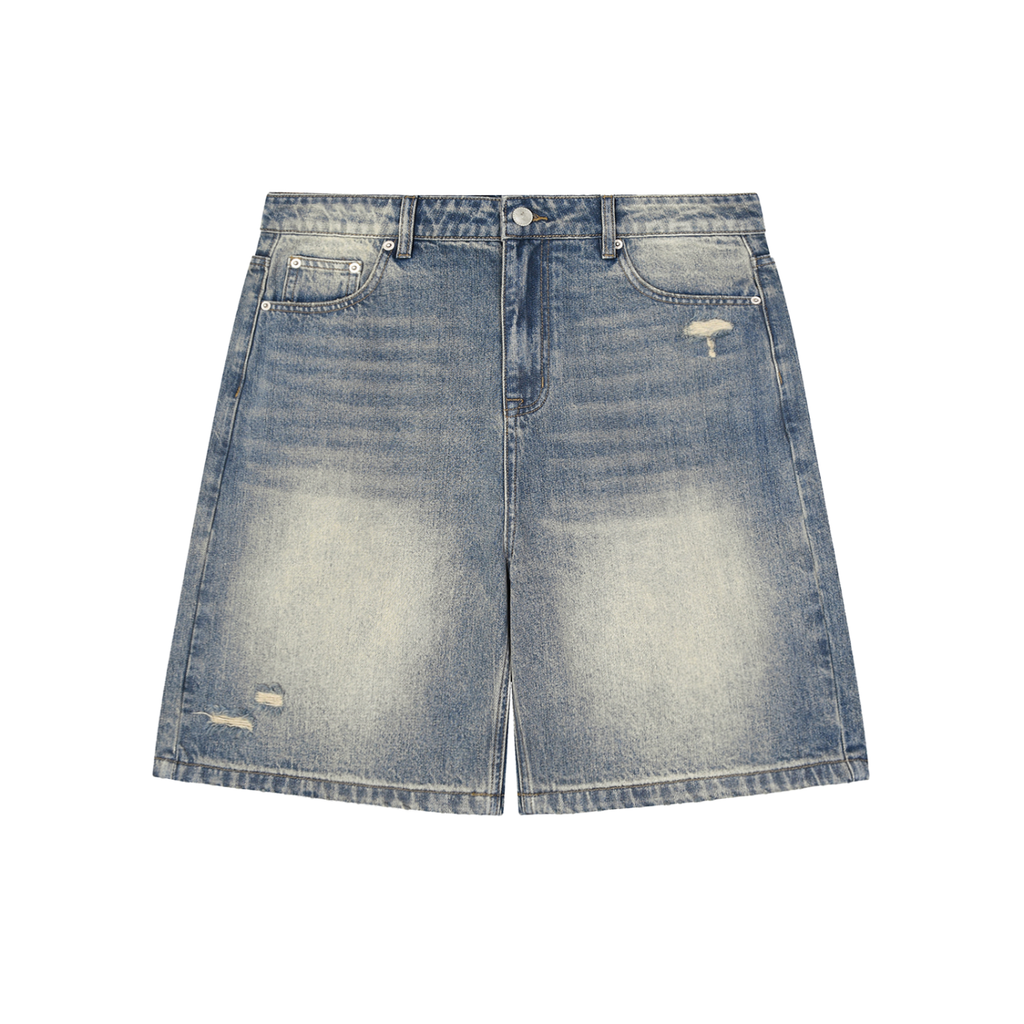 H&S Faded Distressed Baggy Denim Shorts