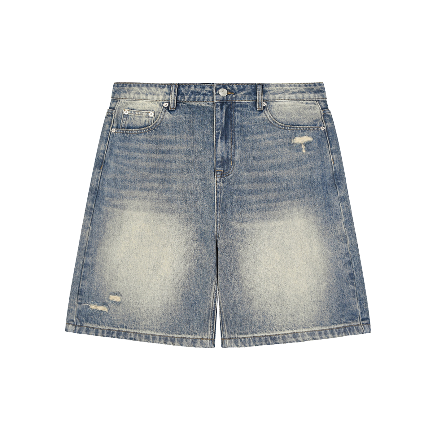 H&S Faded Distressed Baggy Denim Shorts
