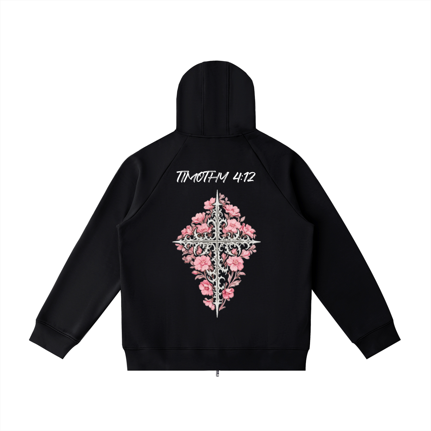 Heavyweight Raglan Sleeve Zip Hoodie