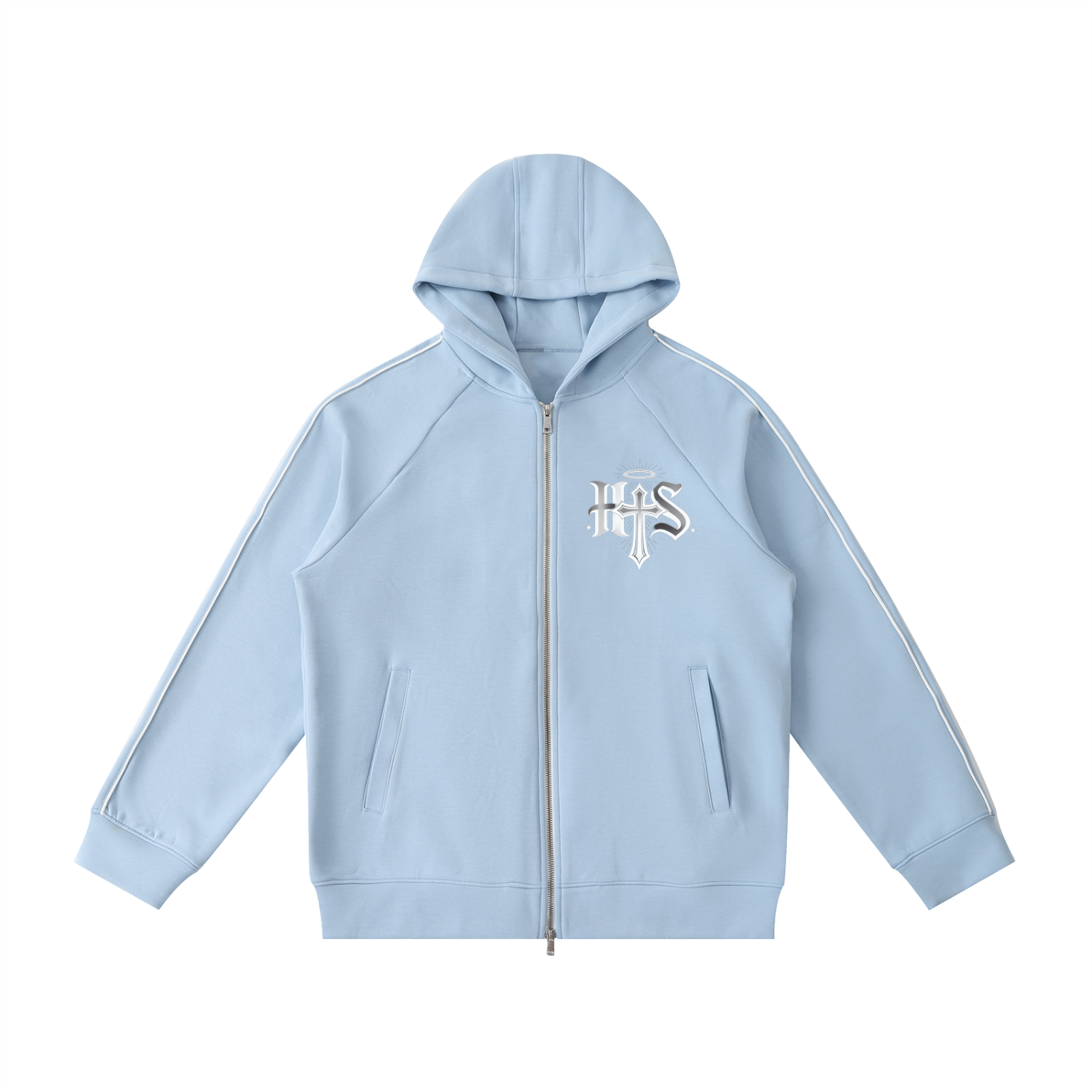 Heavyweight Raglan Sleeve Zip Hoodie
