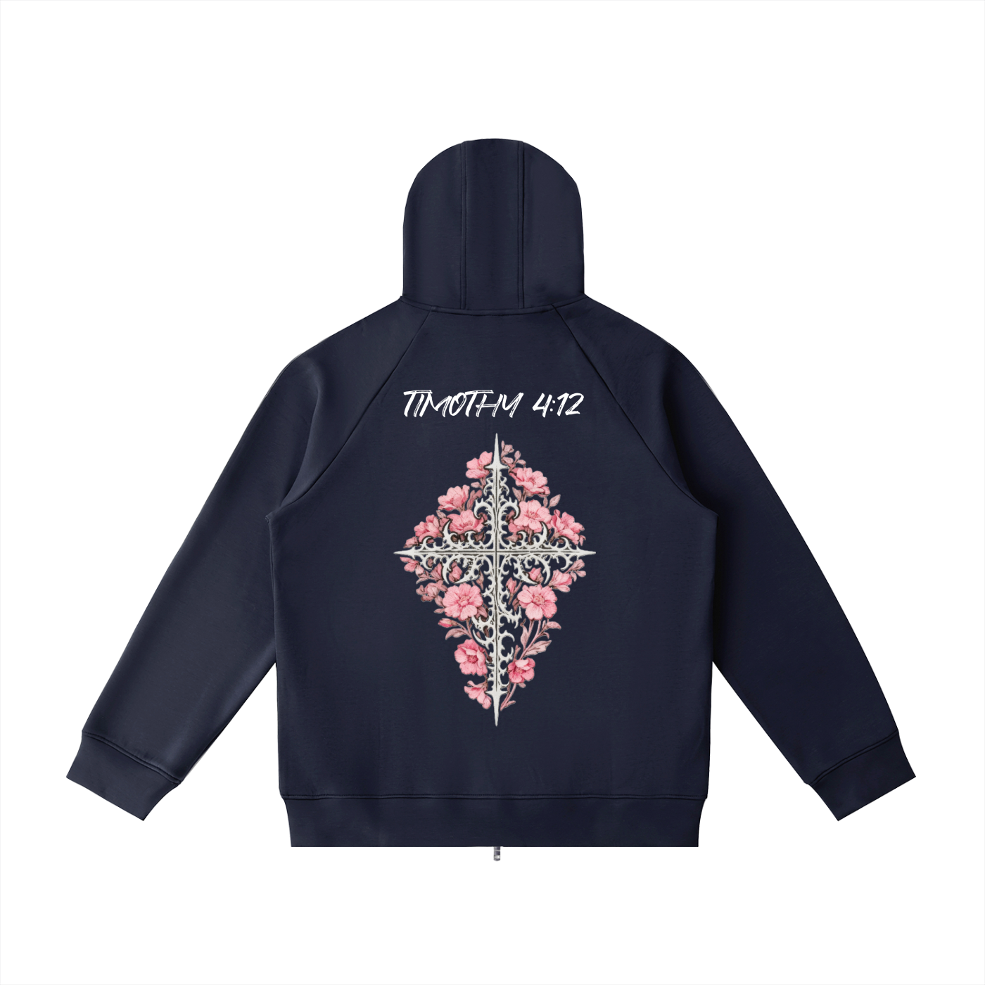 Heavyweight Raglan Sleeve Zip Hoodie