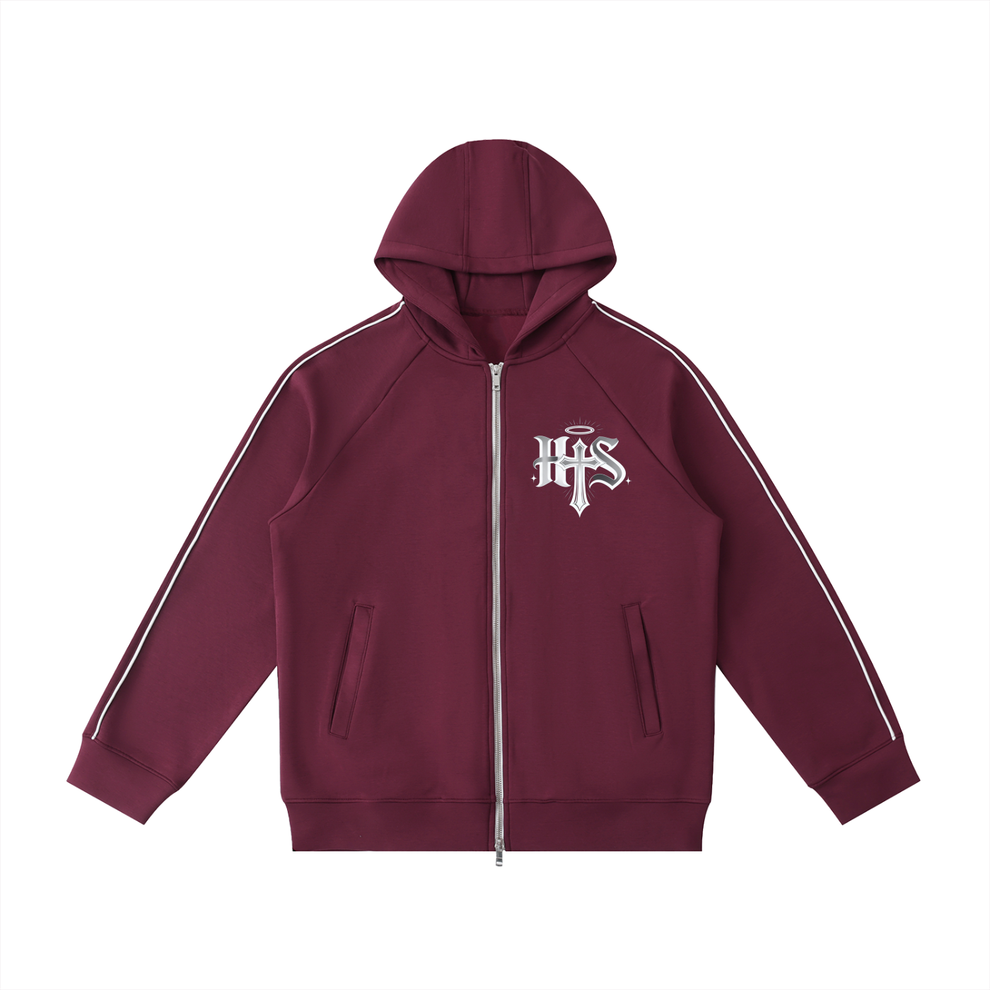 Heavyweight Raglan Sleeve Zip Hoodie