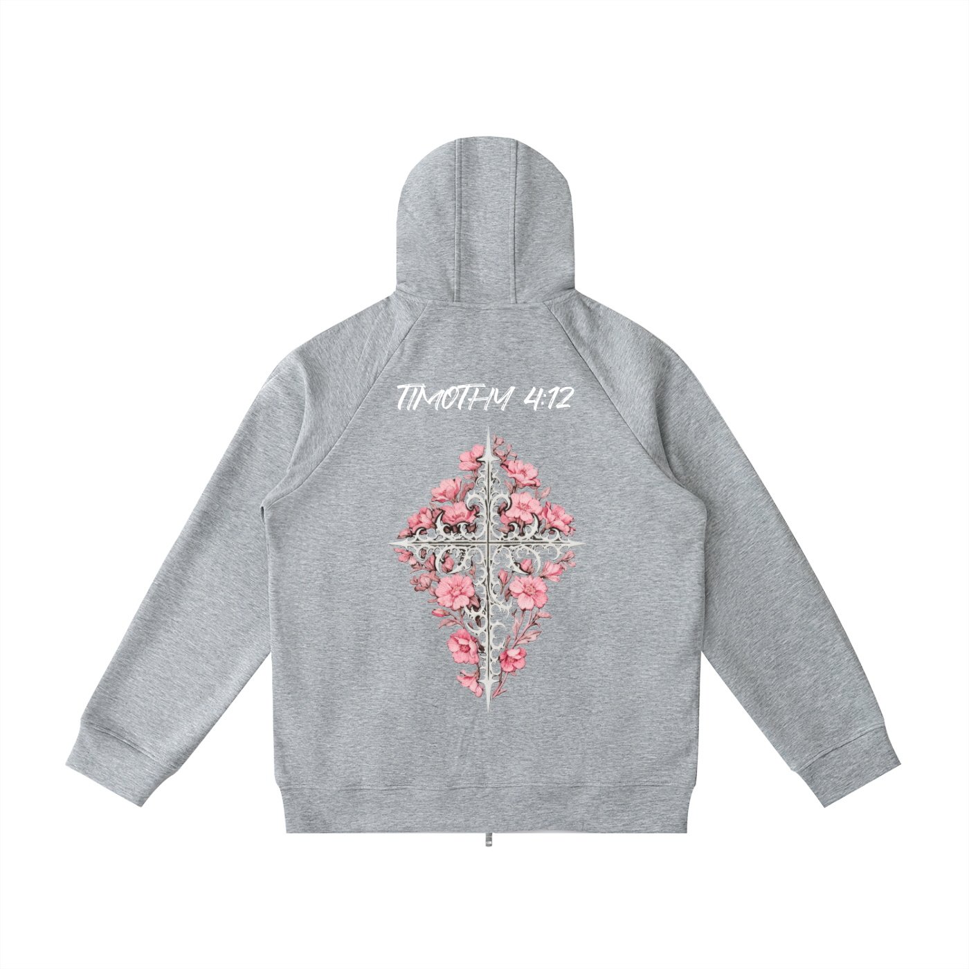 Heavyweight Raglan Sleeve Zip Hoodie
