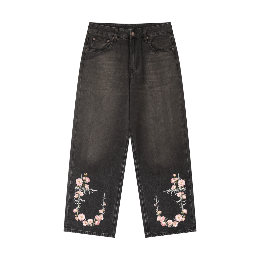 H&S Vintage Wash Heavyweight Denim Jeans