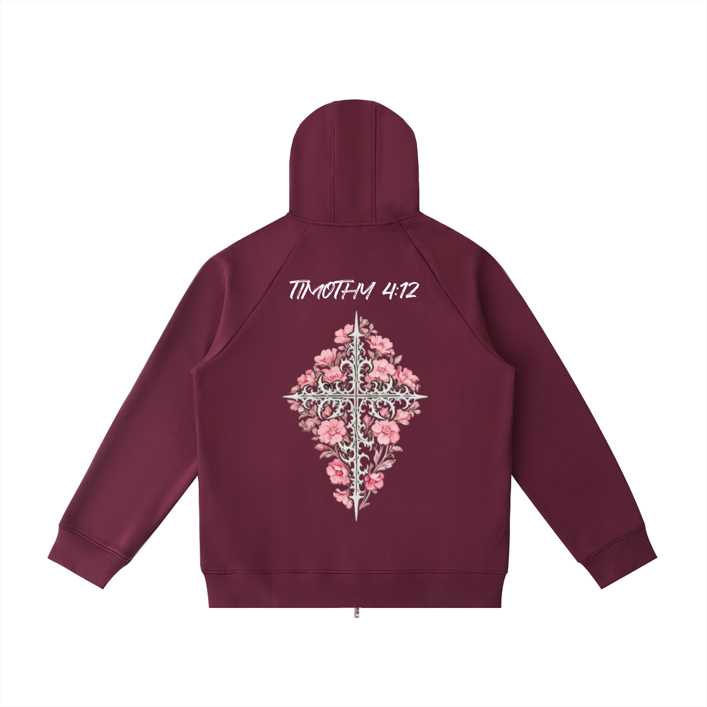 Heavyweight Raglan Sleeve Zip Hoodie