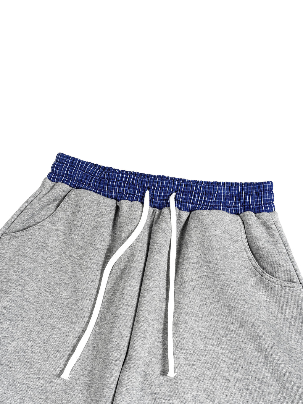 H&S Plaid Waistband Barrel Sweatpants