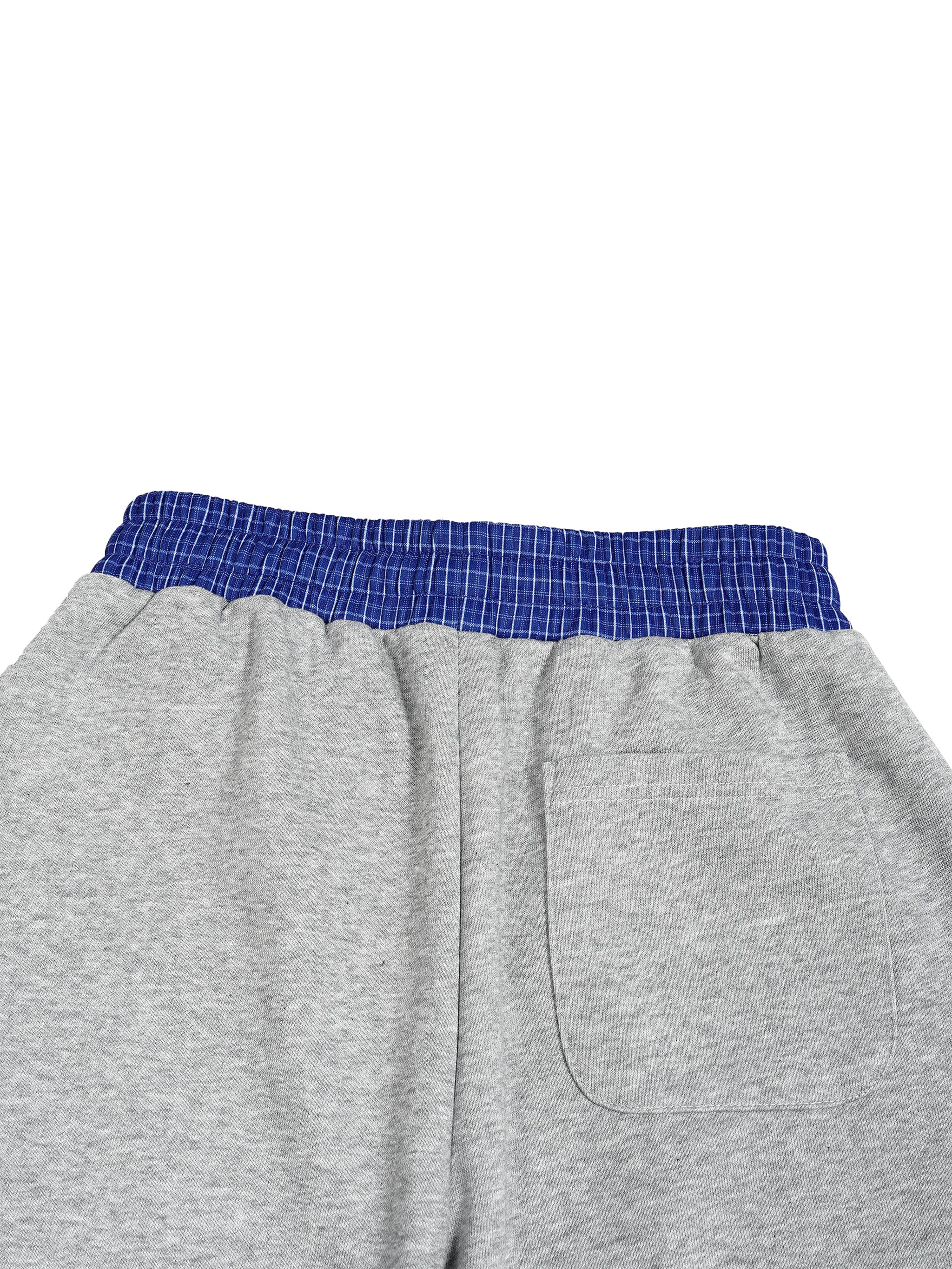 H&S Plaid Waistband Barrel Sweatpants