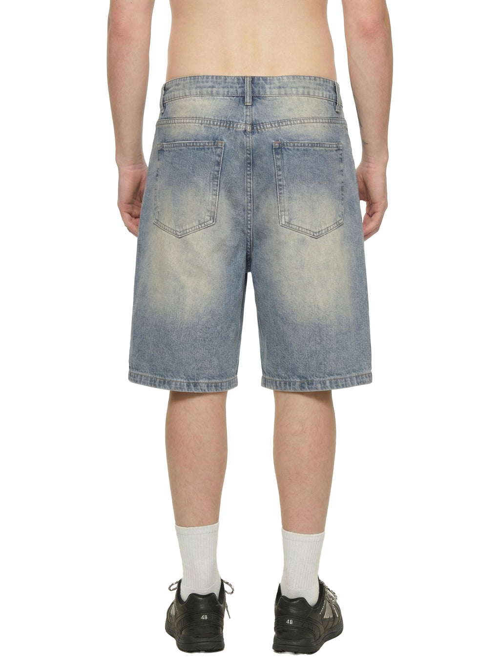 H&S Faded Distressed Baggy Denim Shorts