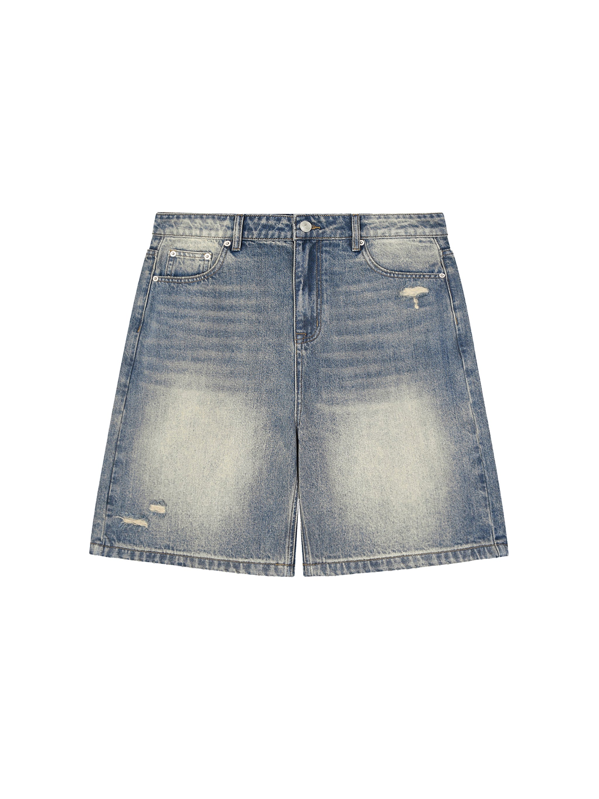 H&S Faded Distressed Baggy Denim Shorts